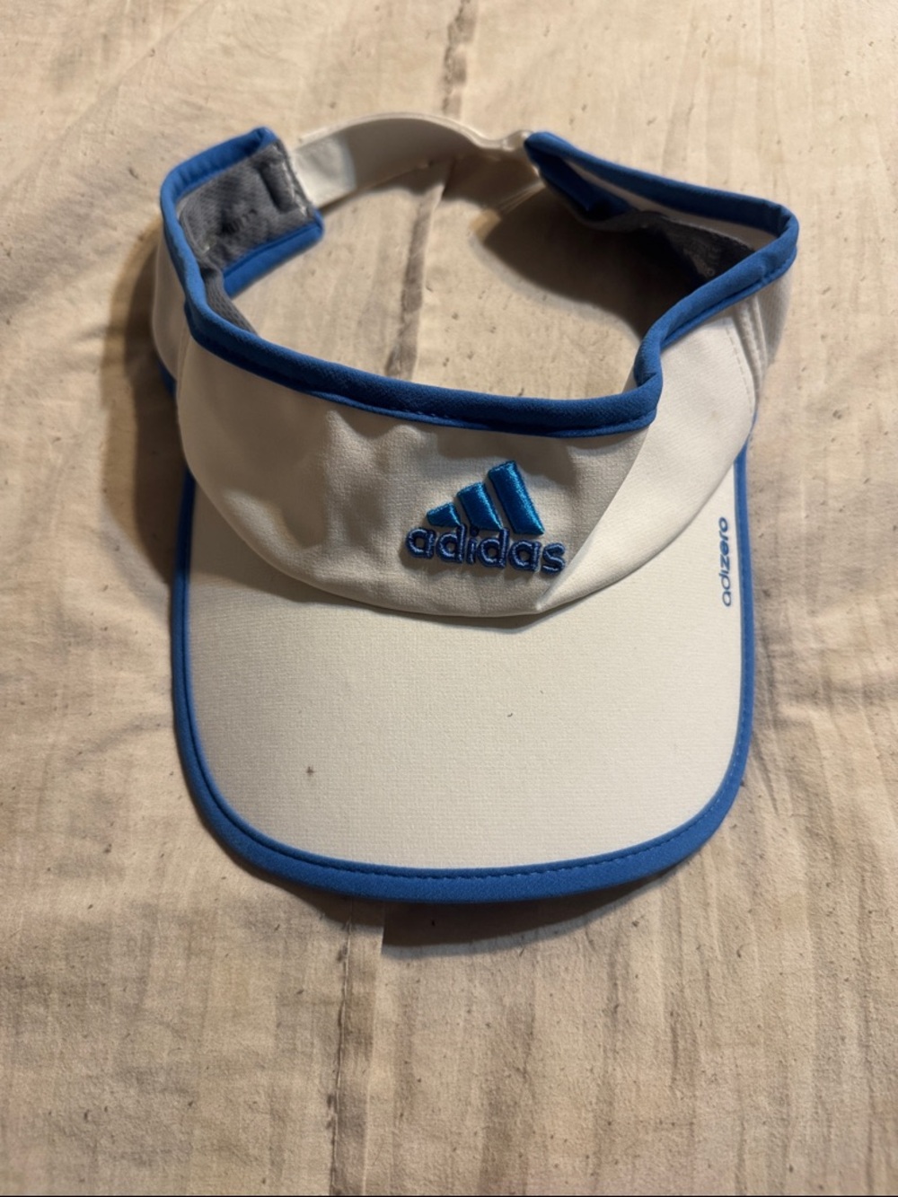 adidas White and Blue Sun Visor